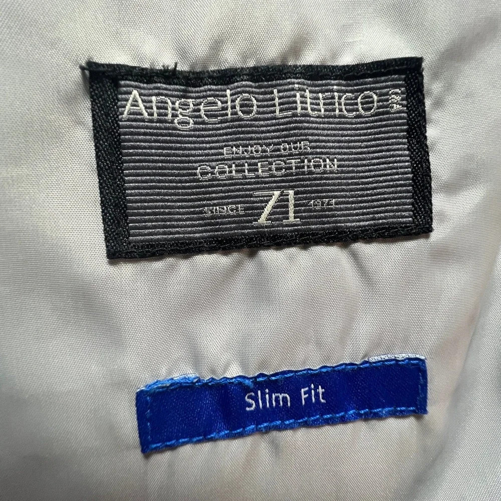 Angelo Litrico Mens Grey Slim Fit Unstructured Blazer Jacket 46 XL US 56 EUR